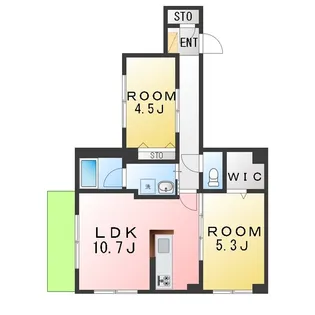 内海ビル【1階】の間取り