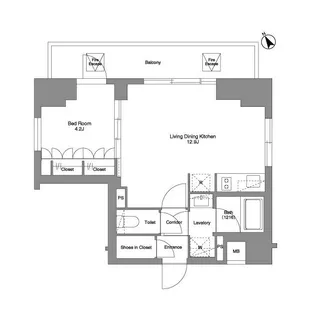コンフォリア・リヴ駒込西ヶ原【2階】の間取り