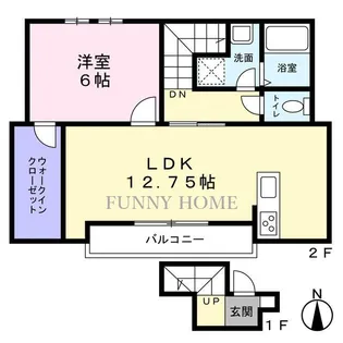 TFGウィスタリア【2階】の間取り
