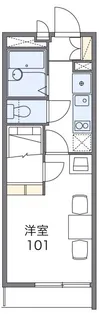 レオパレスsky away【2階】の間取り