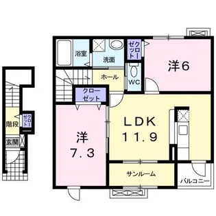 未来 II【2階】の間取り