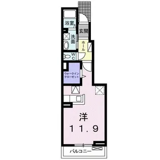 古川CCセカンドTS B【1階】の間取り