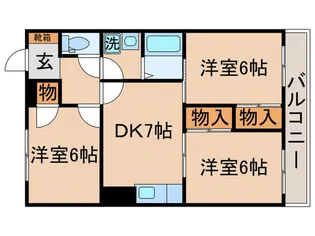 パ-クアベニュ-の間取り