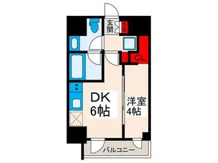 ジオエント町屋【5階】の間取り