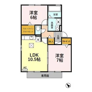 リヴィエール【1階】の間取り