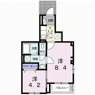 スパークジョイ【1階】の間取り
