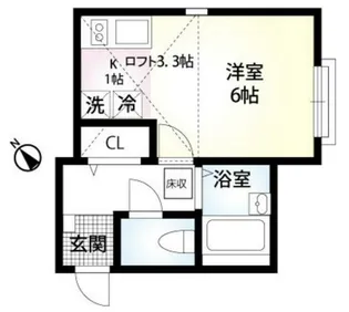 メゾンエルレーブ【1階】の間取り