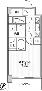 JMFResidence町田【6階】の間取り