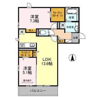 ル・フルーレ【2階】の間取り