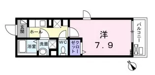 メゾン ド ルナロッサ【2階】の間取り
