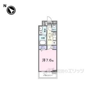 カーサ・ミニヨン【3階】の間取り
