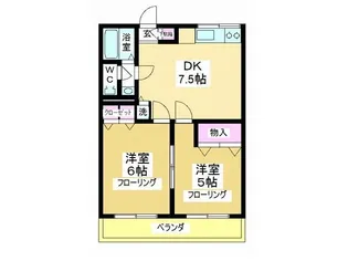 新宿マンション【2階】の間取り