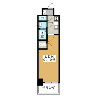 プレサンス丸の内リラティ【7階】の間取り