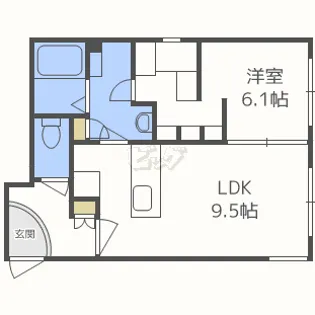 COMSAP24 PARKSIDE【2階】の間取り