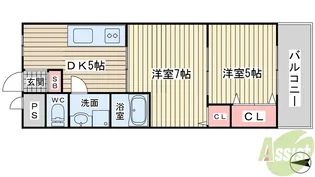 アーバンリバブル【5階】の間取り