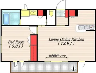 ディアコート トモノブ【2階】の間取り