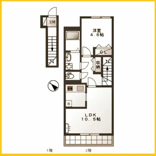 Grande Terre【2階】の間取り
