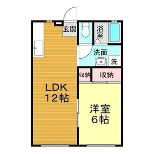 ゆぁパレス C棟【1階】の間取り