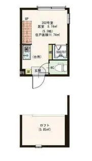 パルメゾン二子新地【2階】の間取り