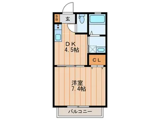 パ-シモン【2階】の間取り