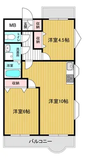 ミヤビヒルズ大泉学園B【3階】の間取り