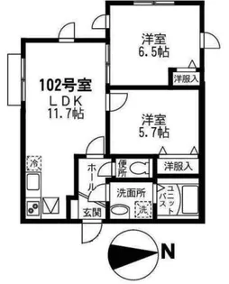 ステラハウス【1階】の間取り