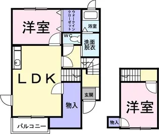 カーサ ミーア【2階】の間取り