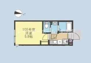 アザーレ・パッシオ長津田【1階】の間取り