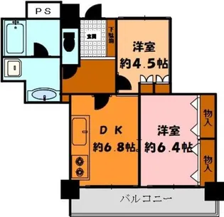 ウェルタワー深川【5階】の間取り