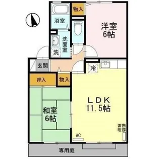 エルフタウン吉久【2階】の間取り