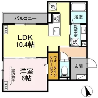 シェーンブルーメ横浜【2階】の間取り