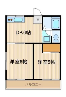 ジュネス三原台【2階】の間取り