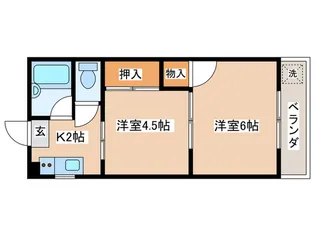 雅ハイツ【2階】の間取り