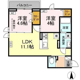 アルベロ島根【3階】の間取り