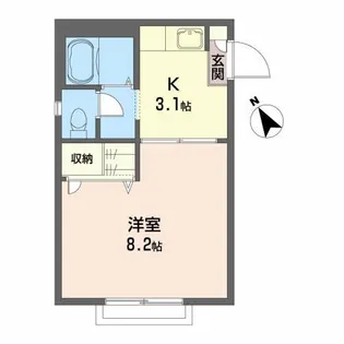 グレースハイツ【1階】の間取り