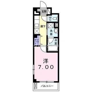 カーサ イリーデNISHINO【3階】の間取り