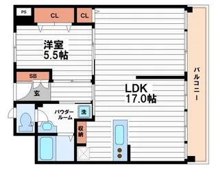 新谷町第3ビル【5階】の間取り