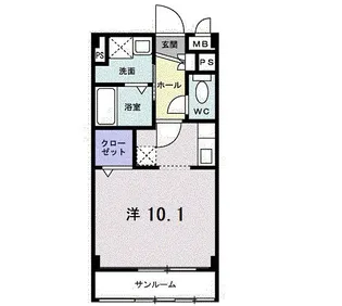 ベル コモンズ II【1階】の間取り