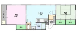 コーポK1【2階】の間取り