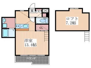 オフィサー21【3階】の間取り