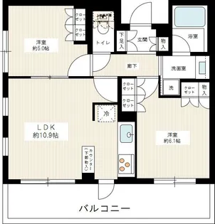 クリオ目黒ラ・モード【1階】の間取り