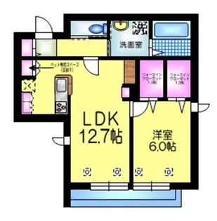 フローリア江戸川【3階】の間取り