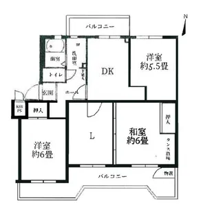 東建ニューハイツ座間2号棟【3階】の間取り