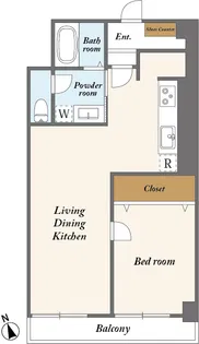 マンション白金苑【3階】の間取り