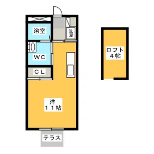 Yリバティハイツ【1階】の間取り