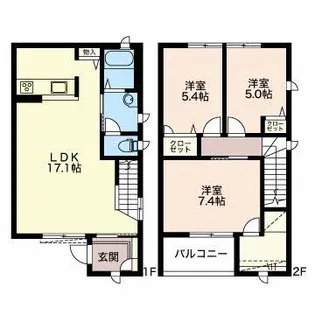 ルーナ【1階】の間取り