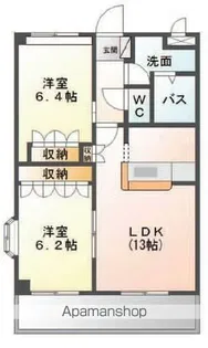 ピュアハート【2階】の間取り