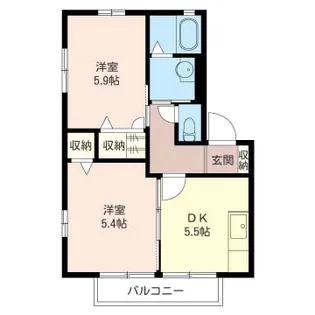 ソシアE【1階】の間取り