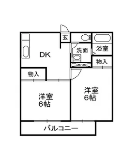 ファミール伊藤【1階】の間取り
