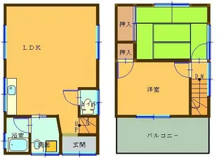 愛媛県新居浜市北内町4【一戸建】の間取り